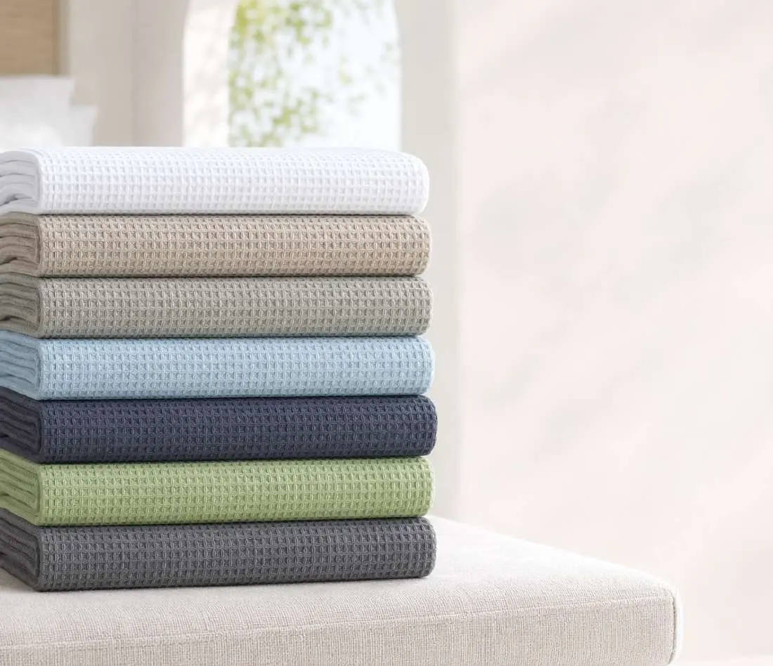 Piqué Waffle Blankets