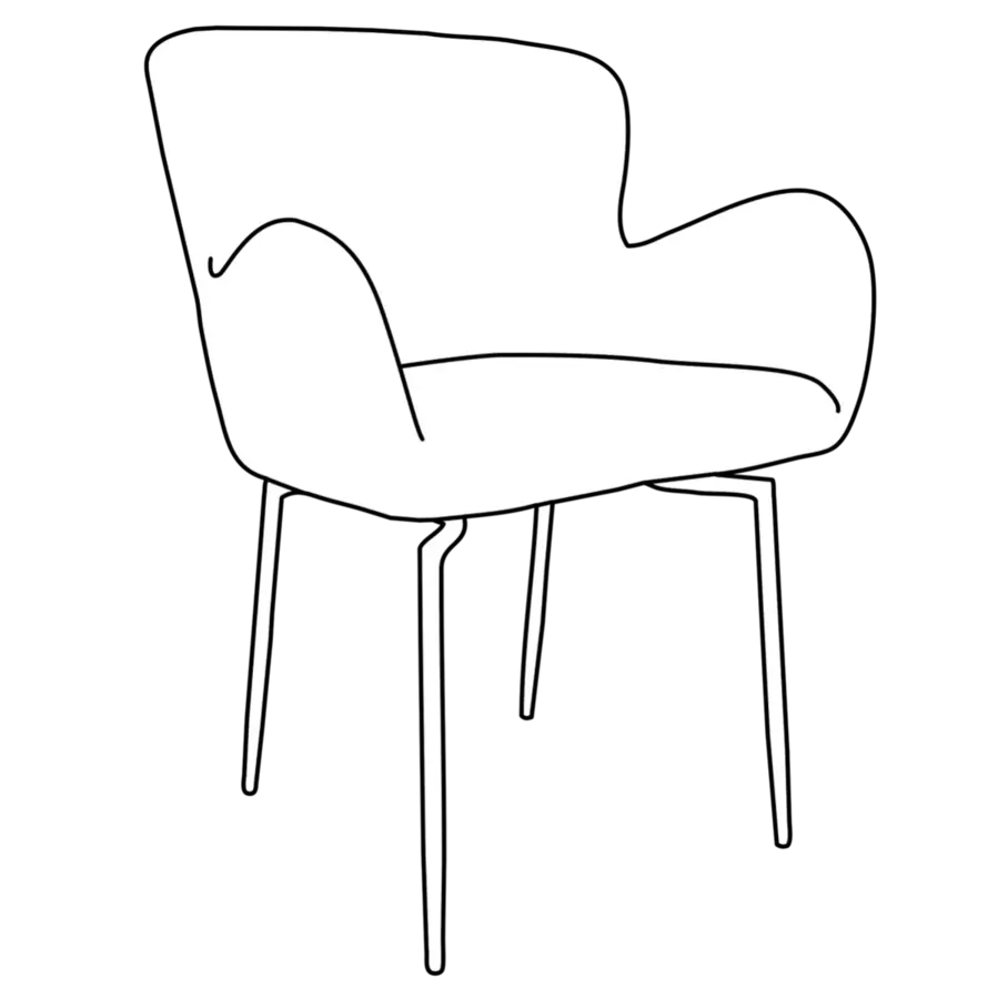 GLAM Armchair Swivel